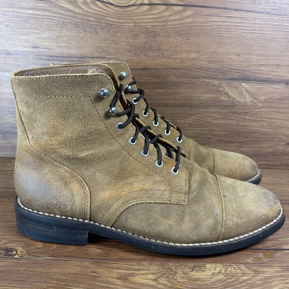 THURSDAY BOOTS MENS SIZE 12.5 CAPTAIN BOOT Lace Up Leather Shoes